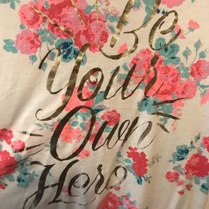 Girls flowered blouse